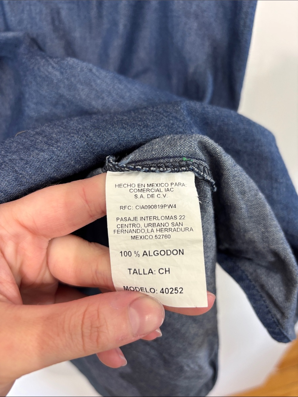 Vertiche Sleeveless Indigo Embroidered Denim Dress - Picture 3 of 5